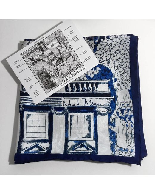 Richard Allan London Blue London Silk Scarf