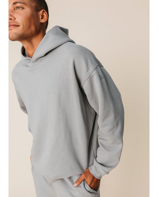 Ocio Leisurewear Gray Neutrals Oversized Hoodie for men