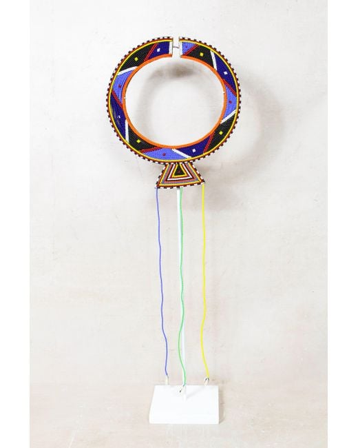 Botanical Boys Blue Kenya Maasai Beaded Necklace