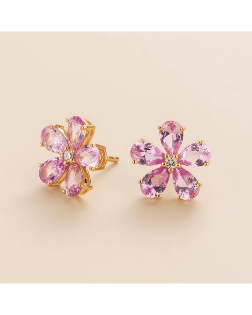 Juvetti Pink Florea Earrings