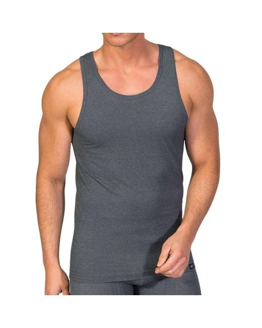 Zd - Zero Defects Blue Sport Tank Top for men