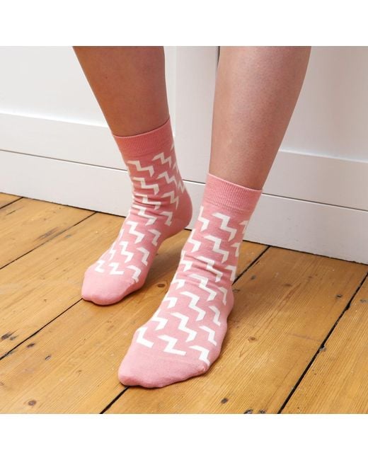 Peper Harow - Made in England Pink Chelsea & Victoria Socks Two Pack