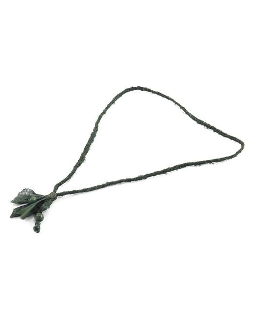 Anchor and Crew Metallic Jade Marcus, Stone & Braided Cotton Voile Skinny Necklace X Wrap Bracelet for men