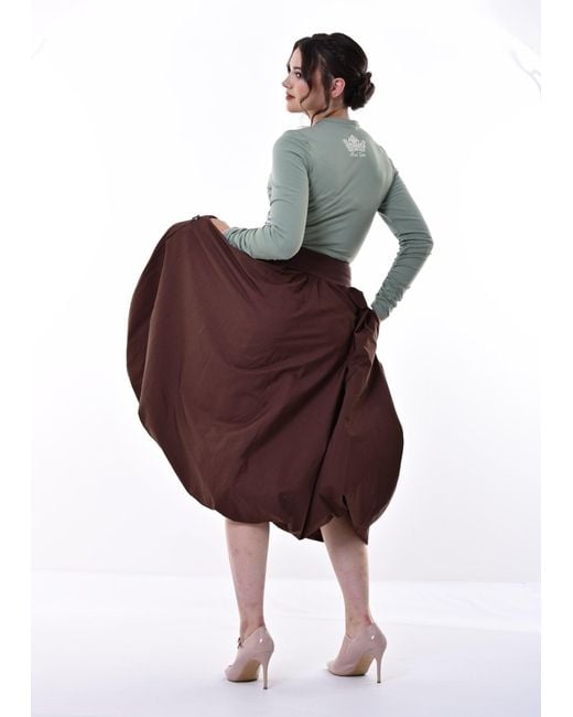 Frock Tales Brown Enoki Puffball Skirt