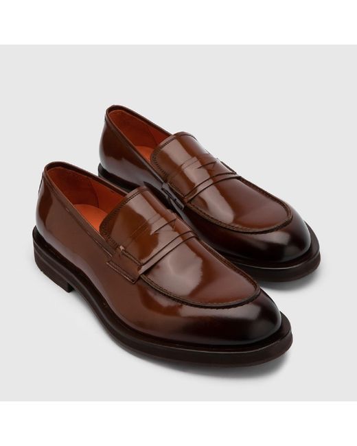 Ilvi Brown Solveig Saddle Florentic Leather Loafer for men