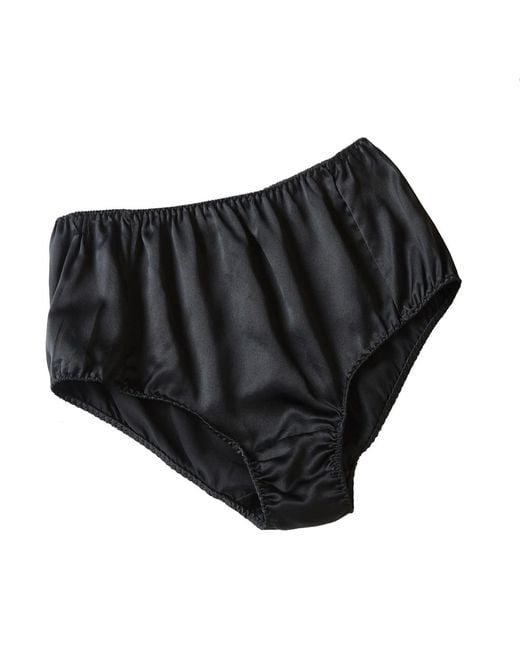 Soft Strokes Silk Black Set Of Two Pure Mulberry Silk French Cut Panties