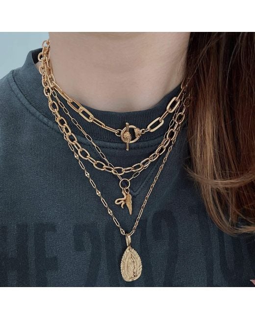 IN CAUDA VENENUM Metallic Circé Necklace