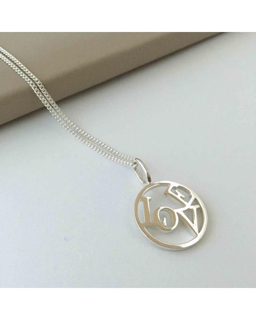 Katie Mullally Metallic Love Medallion Sterling Necklace