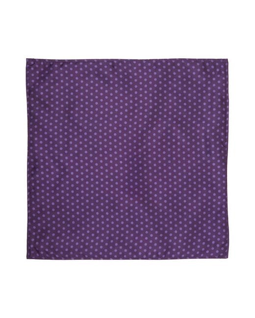 Lords of Harlech Blue Hudson Dense Floral Merino Handkerchief Pocket Square for men