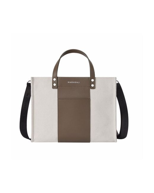 MARHEN.J Brown Neutrals Canvas Shoulder Bag Kai