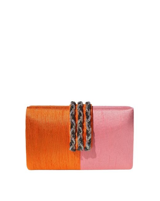Simitri Pink Mango Clutch