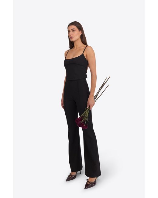 DU & BERRY Black Lilium Noir Flared Pants