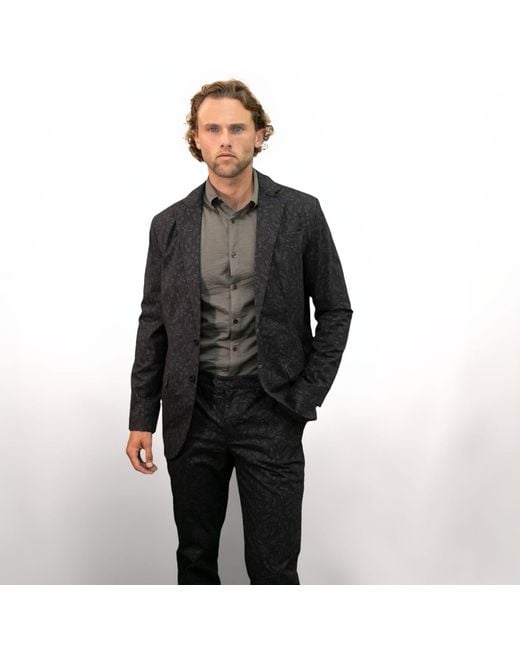 Lords of Harlech Black Jack Perugia Paisley Pant for men