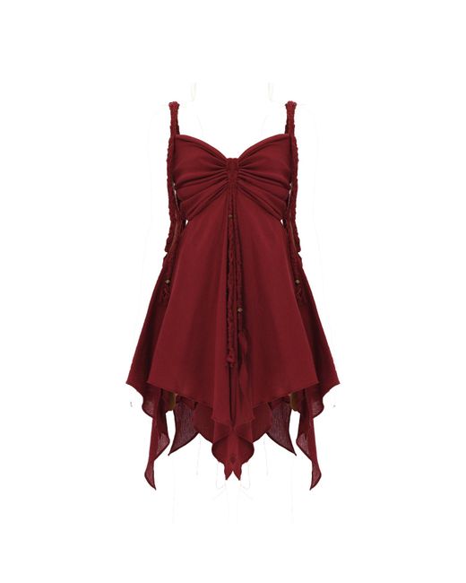 Zhenabia Red Ninsun Dress
