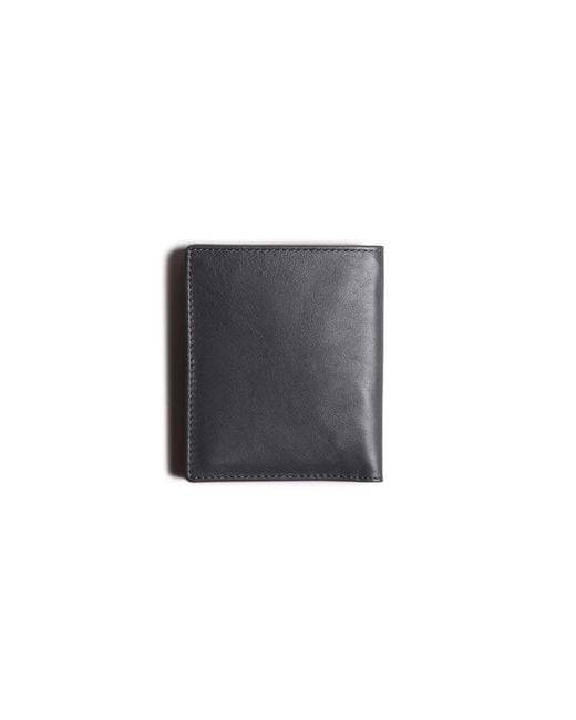 Harber London Black Leather Bifold Wallet With Rfid Protection for men