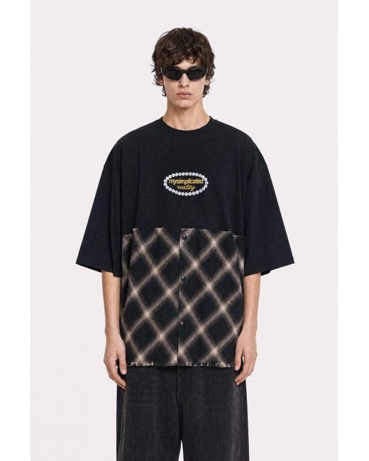 mysimplicated Black Atelier Hybrid Shirt for men