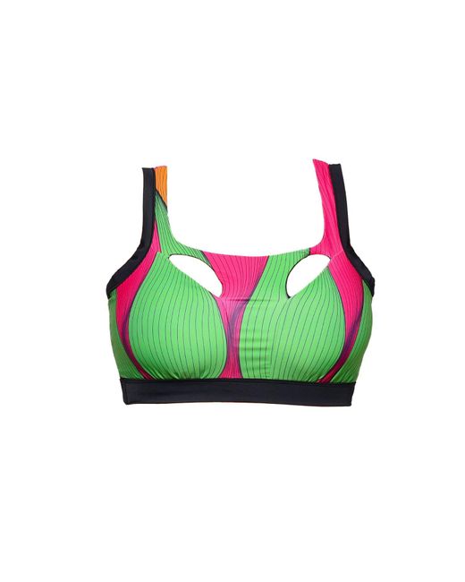Akosha Swimwear Green Layer Me Slowly Bikini Top