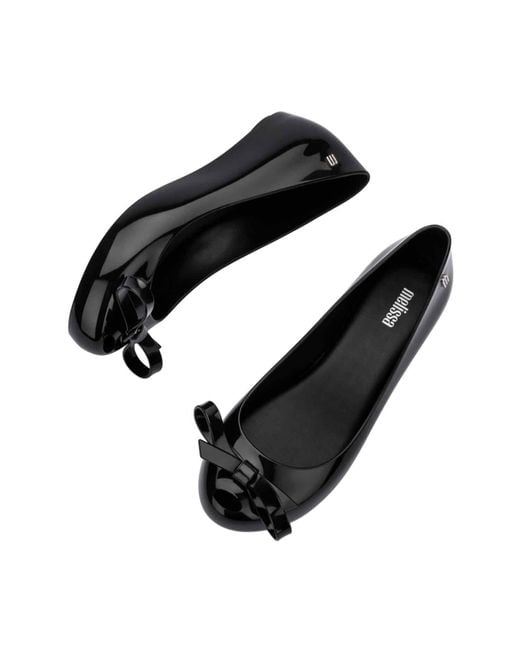 Melissa Black Ultragirl Bow Iii Ballet Flat