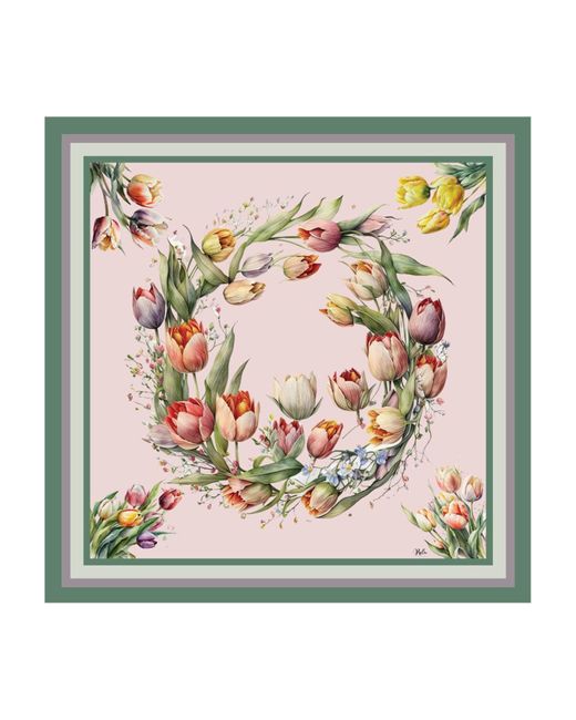 Ralufineart Metallic Tulips Reverie Scarf