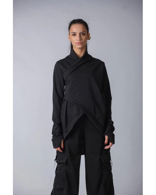 Yogi8Apparel Black New Extravagant Asymmetric Sweater