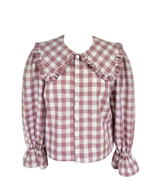 The Well Worn Pink The Luna Blouse – Gingham