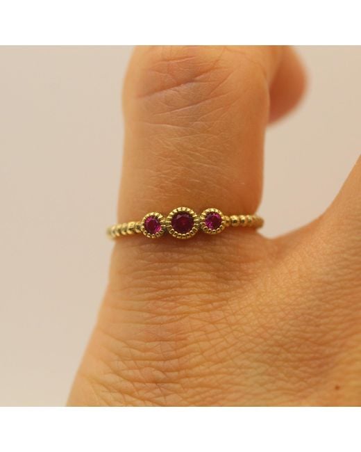 VicStoneNYC Fine Jewelry Yellow Antique Style Ruby Ring