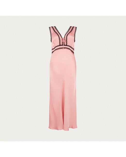 Ghost Pink Tamsin Slip Dress