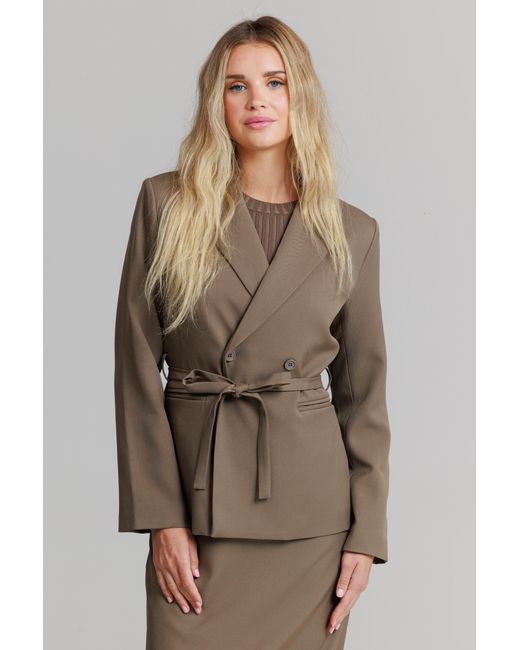 Lou&Up (Formerly Loup Clothing) Brown Neutrals Basic Blazer Mushroom