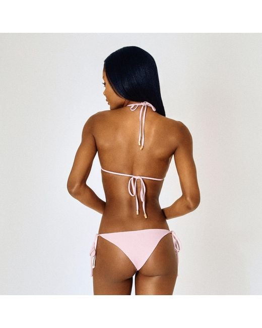 Pianella's Pink Equilibrium String Bikini Bottom – Light