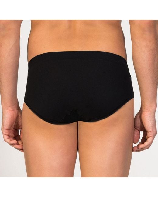 Zd - Zero Defects Black Mini Briefs Egyptian Cotton for men