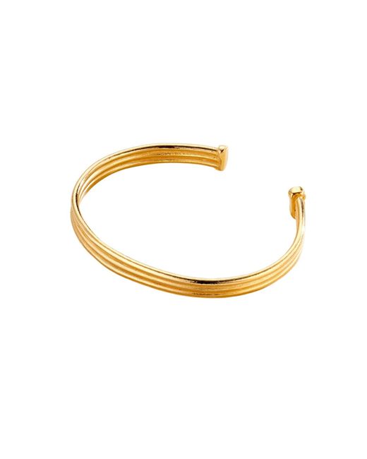 Posh Totty Designs Metallic Column Open Cuff Bangle