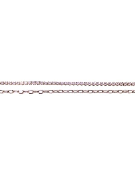 1610Istanbul Metallic Istanbulite Swarovski Chain Bracelet