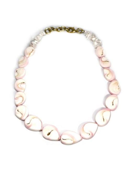 Rachel Nathan Metallic Queen Conch & Seashell Lei Necklace