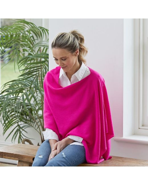 Cove Pink Lucy Neon Multi Way Cashmere Wrap