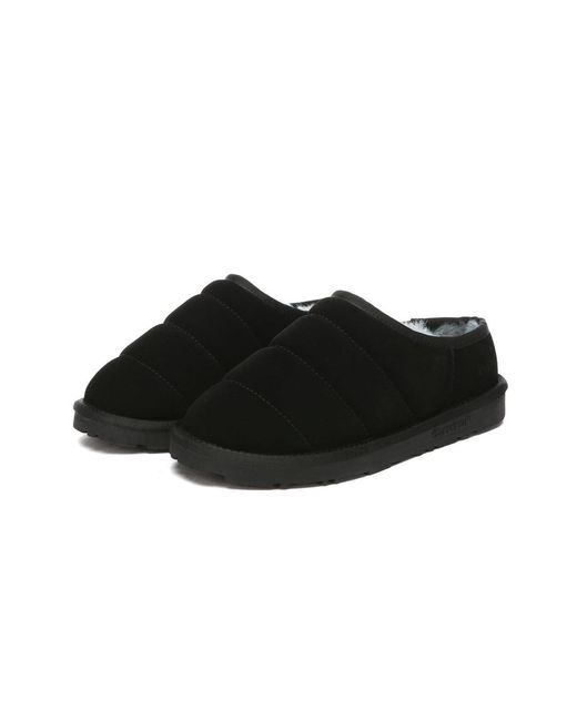 EverAu Australia Black Jaeger Low Ankle Slippers