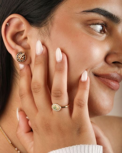 The Jewelz Metallic Eraya Balance Signet Ring For