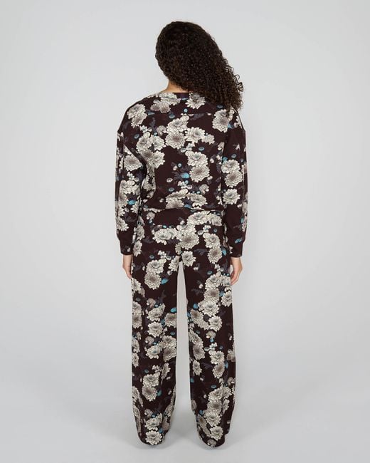 Lords of Harlech Black Paige Serious Floral Knit Pant