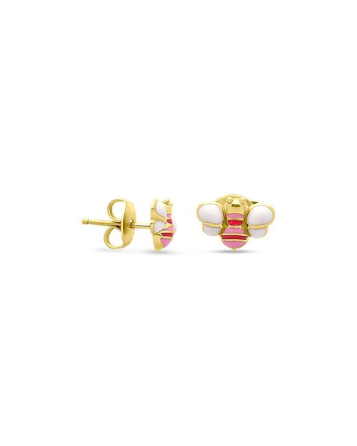 Cloud Haven Metallic Bumblebee Stud Earrings