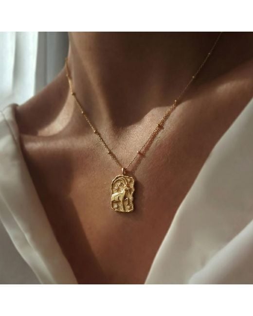 Luna Charles Metallic Solara Zodiac Necklace