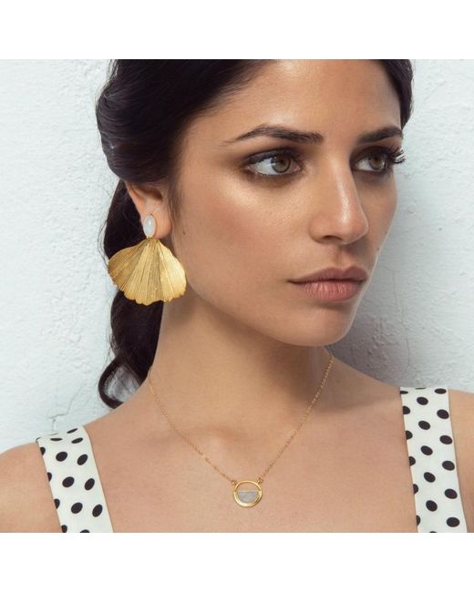 Lavani Jewels Multicolor Big Golden Grinko Earrings
