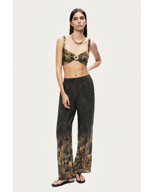 Nocturne Multicolor Printed Straight-Leg Pants