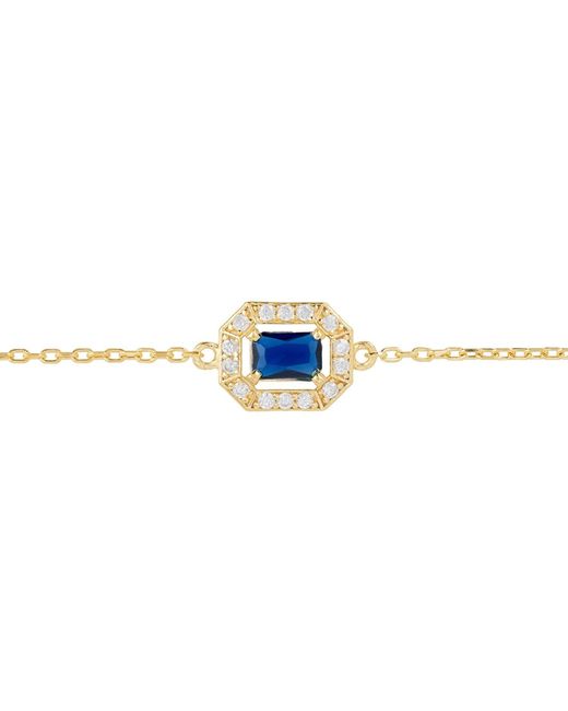 Latelita London Metallic Whistledown Gemstone Bracelet Sapphire