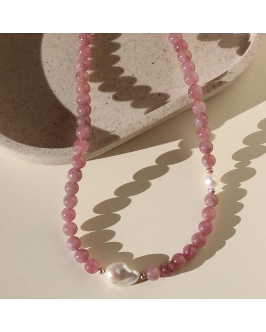 Larsuu Multicolor Blush Quartz Necklace