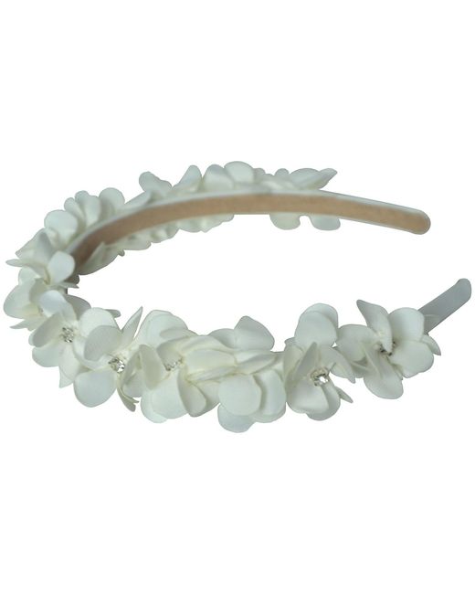 2KStyle Green Neutrals Peony Three-Dimensional Floral Hand-Embellished Satin Headband