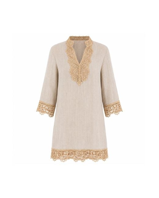 MARICEL Natural Neutrals Maria Mini Dress