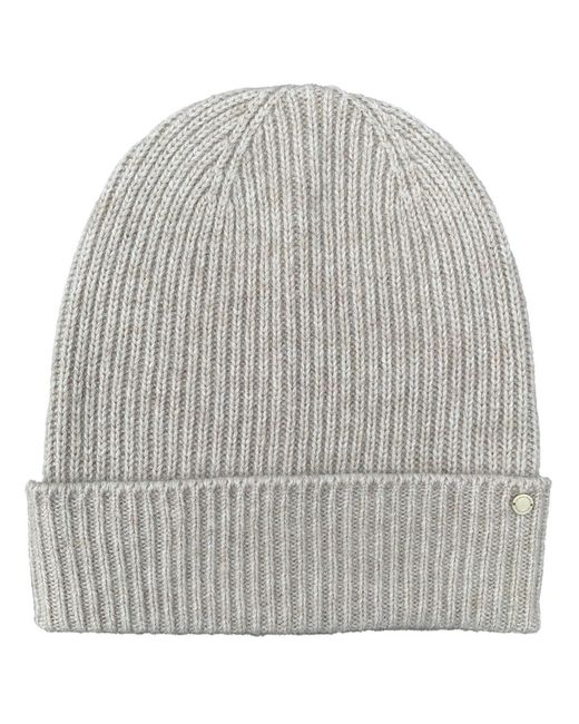 tirillm Gray "holly" Rib Knitted Cashmere Hat