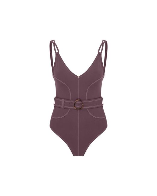 House of Silk Purple Lana Swimsuit