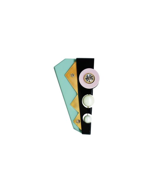 Gissa Bicalho Handmade Acrylic Brooch Inti / Green