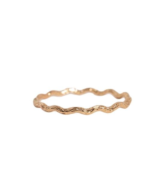 Kate Koel Metallic Dainty Snake Textured Ring