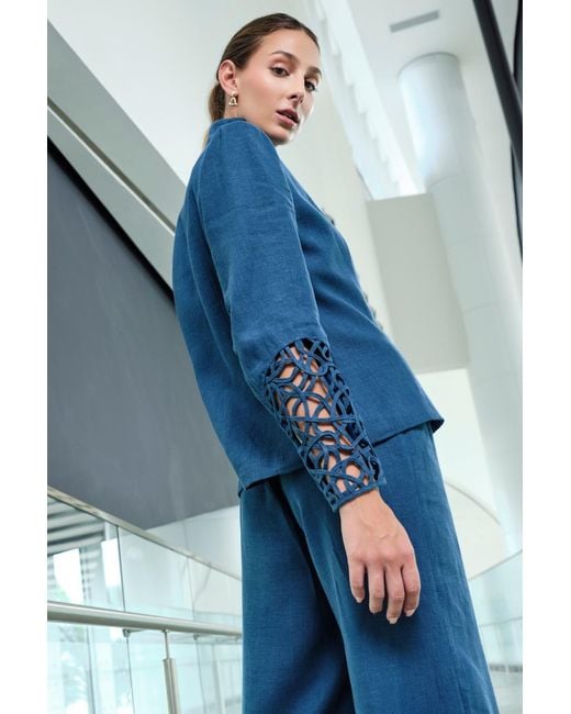 Taarach & Ampersand Black Threadline Cocoon Jacket
